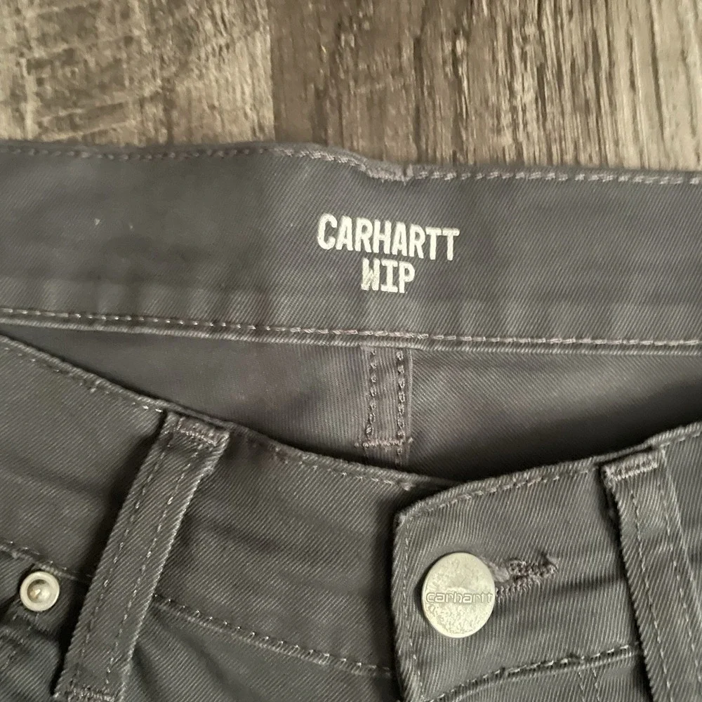 Carhartt WIP Work In Progress Mens 34x32 Grey Cotton Straight Leg Workwear Pants